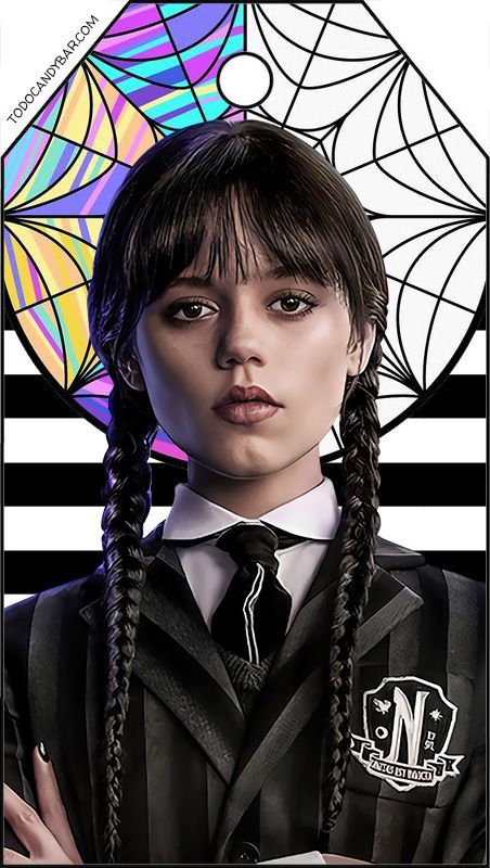 Wednesday Addams Outfit, Wednesday Movie, Wednesday Adams, Milk Box, Arch Enemy, Stationary School, Free Labels, Fav Characters, Addams Family