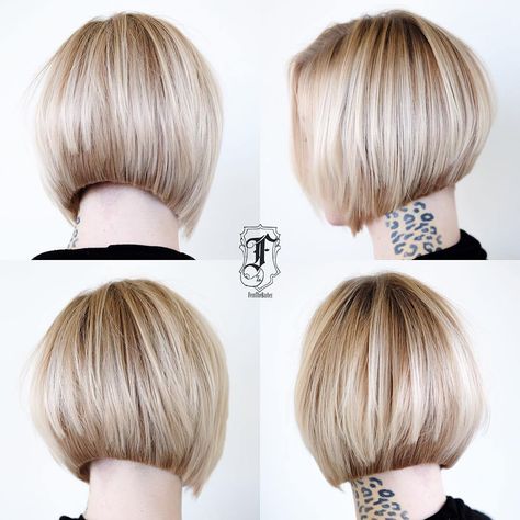 Blonde Graduated Bob Blonde Graduated Bob, Short Graduated Bob, Birthday Pug, Graduated Bob Hairstyles, Bob Hairs, Graduated Bob Haircuts, Graduated Bob, Bob Hairstyles For Thick, Shorter Hair