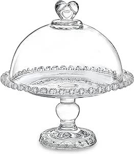 Kitchen Birthday Party, Cake Plate With Dome, Glass Cake Dome, Cake Stand With Dome, Crystal Cake, Serving Stand, Cake Dome, Mini Cupcake, Glass Cake