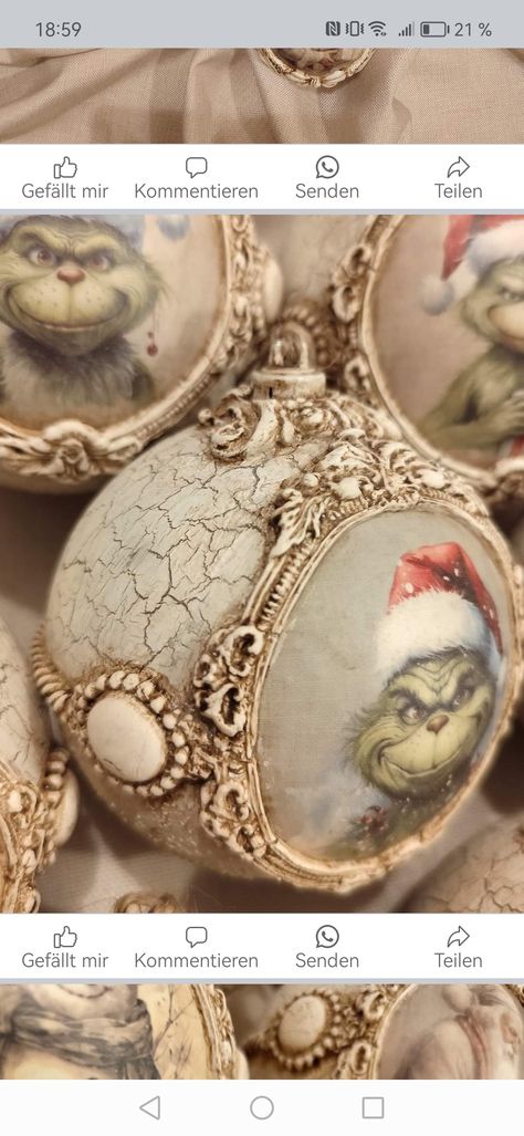 French Christmas Ornaments, Organic Ornaments, Iod Christmas, Iod Projects, French Country Crafts, Clay Moulds, Ornaments Painted, Christmas Yummies, Drywall Art