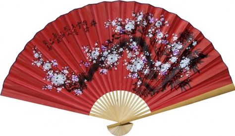 Chinese Home Decor, Red Home Accessories, Asian Inspired Decor, Asian Gifts, Chinese Fans, Chinese Home, Chinese Wall, Chinese Fan, Folding Walls