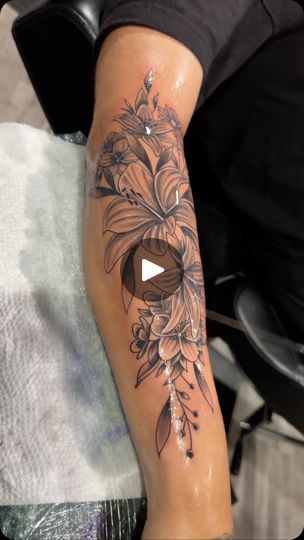 5.8K views · 2K reactions | This sleeve I’m working on #lilies #waterlilies #sleevetattoo #tattoo  #losangeles #california #beautiful #flor #tattooideas #tattoomodel #oldies #love #work # | BLACKY | blackystattooss · Original audio Lilly Tattoo Sleeve, Oldies Love, Lilly Tattoo, Gladiolus Tattoo, Lillies Tattoo, Love Work, Lily Tattoo, Tattoo Model, Sleeve Tattoo