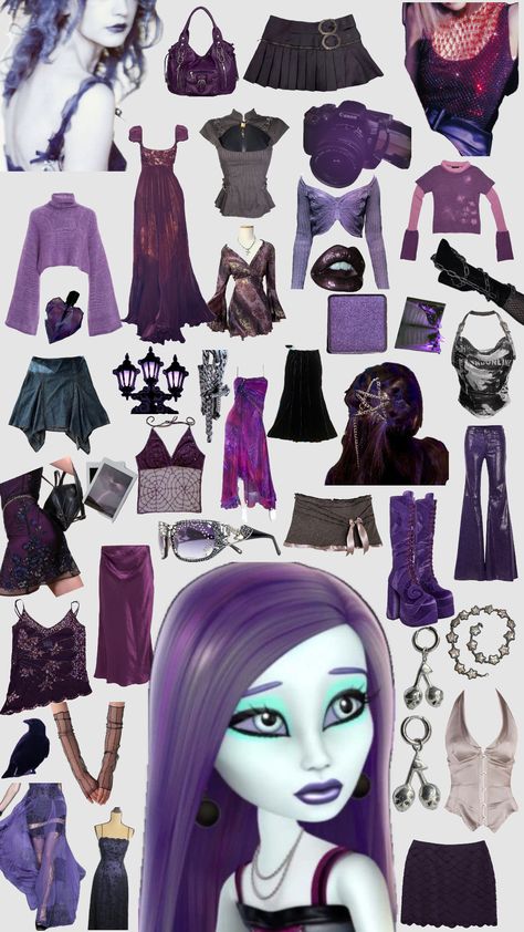 Spectra Vondergeist style guide #monsterhighspectra #spectravondergeist #stylemoodboard Monster High Cosplay Spectra, Spectra Vondergeist Aesthetic Outfit, Spectra Inspired Outfits, Spectra Monster High Costume, Monster High Spectra Aesthetic, Spectra Vondergeist Cosplay, Spectra Cosplay, Spectra Costume, Spectra Vondergeist Outfit