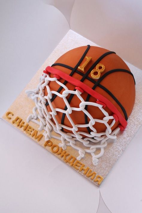 Cake Volleyball, Birthday Parties Ideas, Basketball Birthday Cake, Basketball Themed Birthday Party, Cake Pops Recipe, Fondant Ideas, Cupcake Boutique, Teen Cakes, Basketball Cake