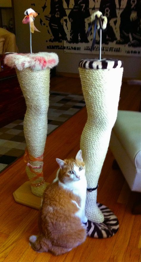 Tall Cat Scratching Post, Diy Cat Scratching Post, Katt Grejer, Cat Scratchers, Cat Scratching Post, Cat Cafe, Apartment Decor Inspiration, Christmas Story, Scratching Post