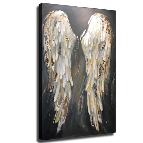 PRICES MAY VARY. QUALITY ASSURANCE:Angel Wings Painting Poster is printed on high-quality waterproof canvas with professional anti-fading technology and high-grade ink, which makes the poster more colorful and vivid to ensure that the poster has high definition and three-dimensional effect, giving you better visual appreciation and product quality assurance. PERFECT DESIGN:Angel Wings Painting Poster conforms to the standard frame size ：08×12inch，12×18inch，16×24inch，20×30inch，24×36inch, you can Wings Painting, Angel Wings Painting, Picture Room Decor, Block Painting, Sea Wall Art, Mural Wall, Angel Painting, Poster Pictures, Mural Wall Art