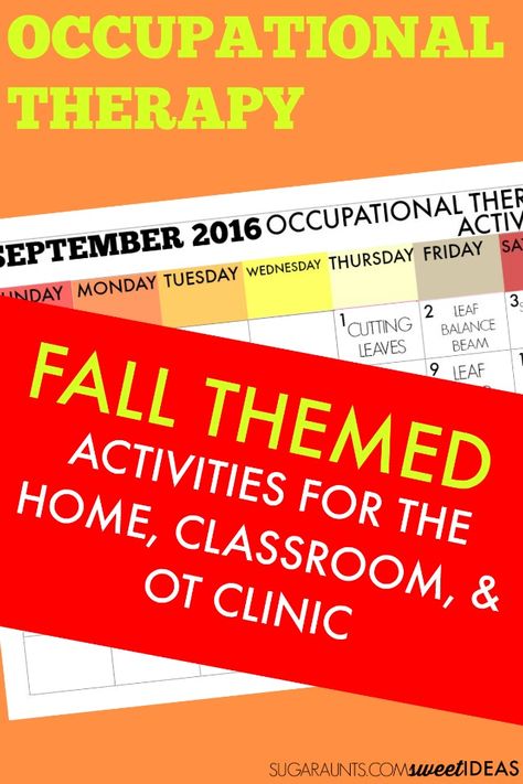 How are we heading into September and back to the routines of Fall already? This month’s September Occupational Therapy activities calendar is full of creative activities designed to build developmental skills through therapeutic activities based around a Fall theme.  This month’s Occupational Therapy calendar is perfect for Occupational Therapists’ who are planning for the month ... Read More about September Occupational Therapy Activities Calendar Proprioception Activities, Sensory Integration Therapy, Pediatric Pt, Pediatric Physical Therapy, Occupational Therapy Activities, Pediatric Occupational Therapy, Physical Disabilities, Pediatric Therapy, Autumn Activities For Kids