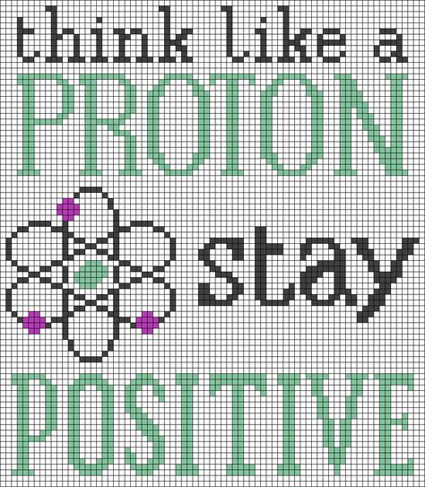 Chemistry Crochet, Science Pixel Art, Grid Crochet, Pixel Grid, Alpha Designs, Boys Artwork, Crochet Graphs, Graph Crochet, Fair Isle Knitting Patterns