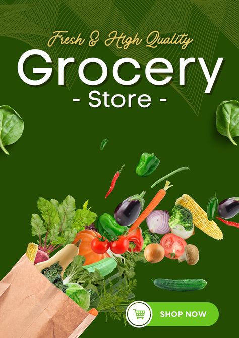 Grocery Store Flyers, Grocery Flyer, Grocery Store Shopping, Store Flyers, Design Element, Grocery Store, Flyer Template, Background Design, Design Elements