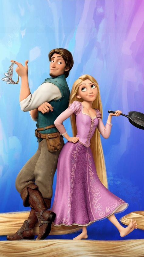 Rapunzel Y Flynn, Tangled Wallpaper, Disney Characters Costumes, Rapunzel And Flynn, Rapunzel And Eugene, Map Compass, Disney Princess Rapunzel, Images Disney, Cute Couple Halloween Costumes