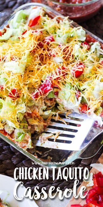 Tailgate Casseroles, Chicken Taquito Casserole Recipe, Taquito Casserole Recipe, Football Dinner Ideas, Taquito Casserole, Heavy Appetizers, Easy Chicken Casserole Recipes, Chicken Casserole Easy, Taco Casserole