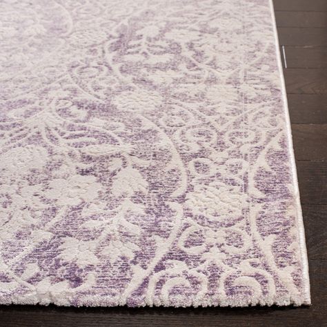 Safavieh Passion Collection PAS403A Lavender and Ivory Area Rug, (6-Feet 7-Inch X 9-Feet 2-Inch): Amazon.ca: Home & Kitchen Lavender Rug, Safavieh Rug, Contemporary Room, Ivory Area Rug, Polyester Rugs, Transitional Rugs, The Passion, Purple Rug, Ivory Rug