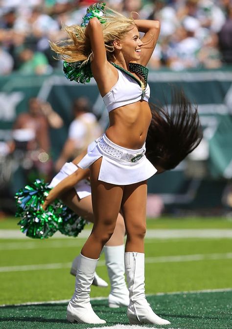 NFL Cheerleaders: Week 1 | Sports Illustrated Jets Cheerleaders, Cute Cheer Pictures, Ny Jets, Flight Crew, Cheer Pictures, Nfl Cheerleaders, Nfl Season, Pokemon Pictures, Dance Costume