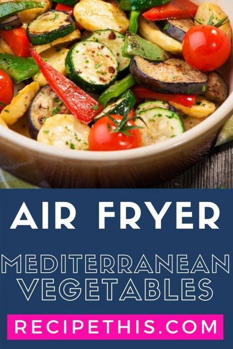 Frozen Vegetable Recipes, Mediterranean Vegetables, Roasted Mediterranean Vegetables, Cooking Without Oil, Cookies Bars, Roasted Vegetable Recipes, Dinner Side Dishes, Air Fryer Dinner Recipes, Frozen Veggies