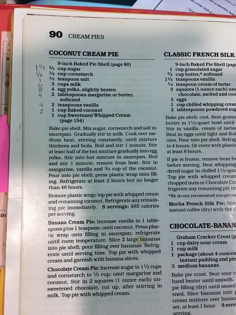 Betty Crocker Chocolate Cream Pie, Betty Crocker Coconut Cream Pie Recipe, Betty Crocker Coconut Cream Pie, Old Fashion Coconut Cream Pie Recipe, Betty Crocker Pie Recipe, Christmas Dessert Recipies, Bandanna Cake, Betty Crocker Pie Crust Recipe, Cocnut Cream Pie