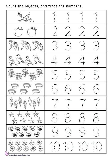 Free Printable | Kindergarten Worksheets, Printable Worksheets Activities includes number activites, alphabet activities, accounting activities, coloring activities and more. #printable #worksheet #activity #tracing #bookactivity Pre K Math Worksheets Addition, Worksheet Anak Tk, Soal Anak Tk, Kertas Kerja Prasekolah, Aktiviti Prasekolah, Aktiviti Tadika, Number Tracing Worksheets, Preschool Number Worksheets, Free Printable Numbers