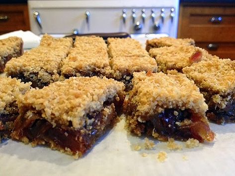 Recipe For Date Squares, Macaroon Bars, Chocolate Macaroon, Shortbread Bites, Chocolate Macaroons, Old Cookbooks, Date Squares, Square Recipes, Date Recipes