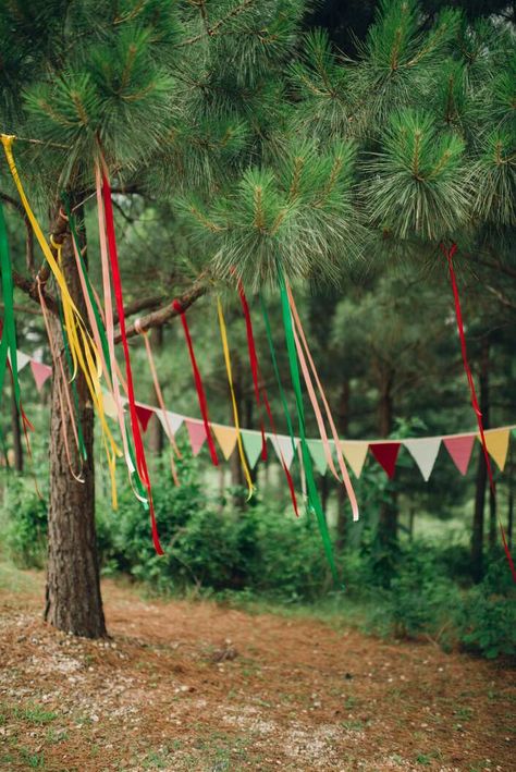 Camp Theme 1st Birthday, Cottage Core Decorations, Stairs Closet, Hobbit Party, Broken Bow Oklahoma, Summer Camp Themes, Diy Woodland, Summer Camp Wedding, Camping Photo