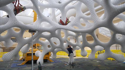 Under Magnitude by The Very Many Welcome Design, Digital Fabrication, Colossal Art, Artistic Installation, Modern Crafts, Structure Architecture, Space Architecture, Art Installation, Built Environment