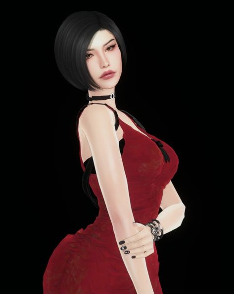 Sims 4 Ada Wong, Ada Wong Dress Re4, Ada Wong Re Damnation, Ada Wong Original Re4, Ada Wong Gif Re4, Ada Wong, Maxis Match, Resident Evil, Sims Cc