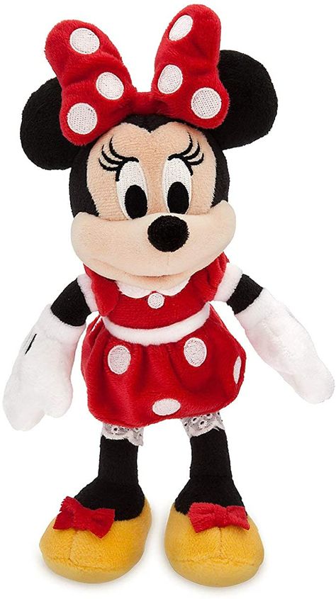 Huggable Teddy Bear, Minnie Mouse Plush, Disney Stuffed Animals, Mouse Plush, Red Polka Dot Dress, Disney Plush, Teddy Bear Stuffed Animal, Disney Cakes, Presents For Kids