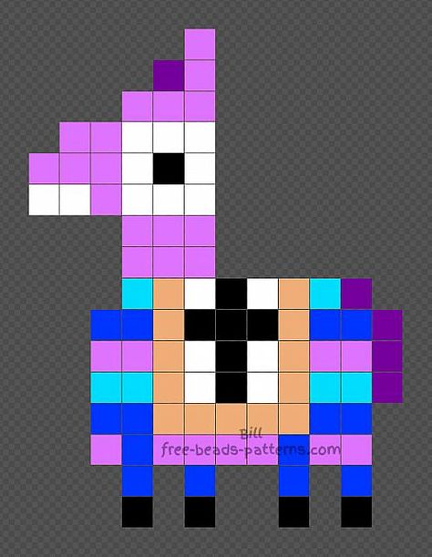 Fortnite Lama Hama Beads iron beads pattern 12x16 Iron Beads Pattern, Fortnite Lama, Graph Drawings, Minecraft Beads, Image Pixel Art, Capas Minecraft, Modele Pixel Art, Easy Perler Bead Patterns, Melty Bead Patterns