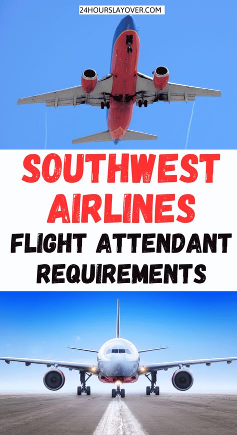 Here are the requirements & what to expect during the Southwest Airlines Flight Attendant interview & hiring process! Competition to become a Cabin Crew at Southwest, one of the major US airlines is tough. This article breaks things down for you & guides you on all you need to know to help you achieve your dream job as an FA. Find out about the recruitment process, open day, CJO, schedule, salary & other important information so you know what to expect to help prepare for your flying career! How To Become A Flight Attendant, Flight Attendant Interview, Southwest Airlines Flight Attendant, Crew Quote, Become A Flight Attendant, Trolley Dolly, Airline Cabin Crew, Service Ideas, Recruitment Process