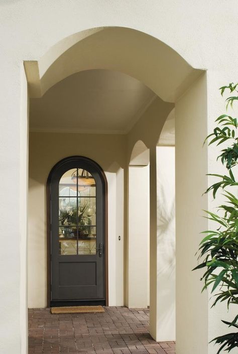 Complement your home’s curves with Pella® Architect Series® hinged patio doors. Craftsman Front Door, Hinged Patio Doors, Arched Front Door, Fun Interior, Entry Door Designs, Front Door Inspiration, Craftsman Door, Pella Windows, Exterior Doors With Glass