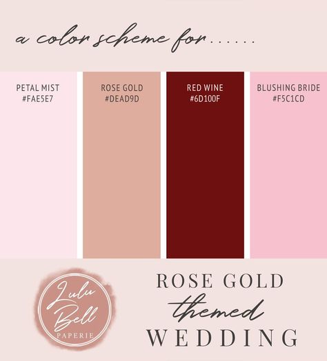 Try These DIY Gold Wedding Colors Ideas ...wers in season and in your color theme.In season flowers will be less expensive so take time to see what's available with the colors you wish to use t...n in the right shade with about any color is a goFall Wedding ColorsFall is truly one of the most beautiful color palettes for a wedding they include #shop.thewhitewedding.club #wedding-colors-gold #weddings Pink Wedding Colors, Rose Gold Wedding Invitations, Gold Wedding Colors, Gold Wedding Theme, Paint Chip, Blushing Bride, Wedding Venue Inspiration, Hex Codes, Pink Wine