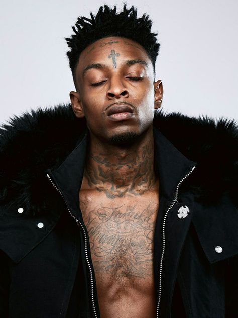 21 Savage Tattoos, Jojo Poster, Leather Jacket Ootd, 21 Savage Rapper, Aesthetic Hiphop, Savage Tattoo, Concert Bag, Jacket Ootd, Savage Wallpapers