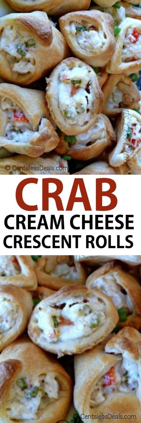 Cheese Filled Crescent Rolls, Crab And Cream Cheese, Keto Dough, Filled Crescent Rolls, Pure Satisfaction, Food Sides, Cream Cheese Crescent Rolls, Crescent Recipes, Cheese Crescent Rolls