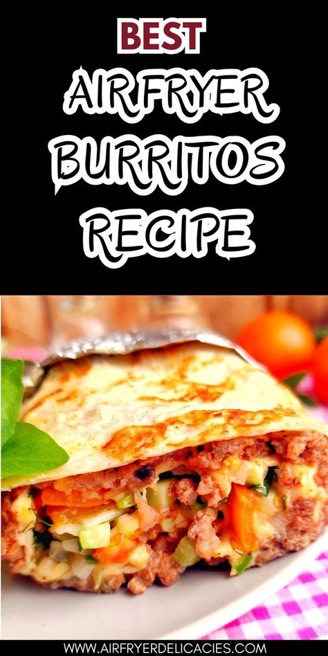 Crispy air-fried burritos taken from frozen to fabulous, served on a plate with dipping sauce on the side Breakfast Air Fryer, Easy Burritos, Frozen Burritos, Healthy Breakfast Idea, Burritos Recipe, Breakfast Idea, Easy Healthy Breakfast, Convenience Food, Easy Breakfast