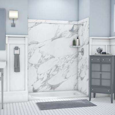 Alcove Shower Walls & Surrounds - Shower Walls & Surrounds - The Home Depot Bathtub Surround, Wall Material, Bathtub Walls, Easy Up, Shower Wall Panels, Tub Surround, Shower Base, Shower Surround, Tub And Shower