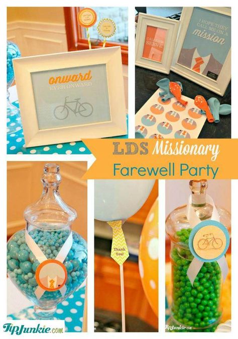 Missionary Farewell Party Ideas, Mission Farewell Party, Farewell Party Ideas, Mission Farewell, Farewell Party Decorations, Mormon Missionaries, Lds Yw, Lds Mission, Lds Missionary