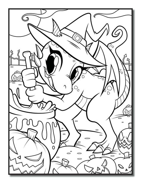 Halloween Coloring Pictures, Halloween Coloring Sheets, Dinosaur Halloween, Manga Coloring Book, Boy Coloring, Dinosaur Images, Kid Coloring Page, Dinosaur Coloring Pages, Dinosaur Coloring