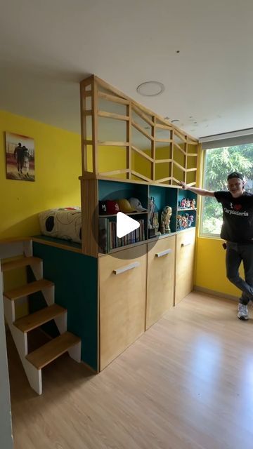 Tiny House inspiration 🏠 on Instagram: "Contemplating tiny house living? Check out this space-saving bed, closet, and home office setup for some inspiration! 🏡✨

🎥 by @hagalo_en_casa

#shippingcontainerhomes #sustainableliving #affordablehousing #aframecabin #containerhome #containerhouse #tinyliving #interioroftheday #kitchendesign #offgridliving #tinycabin #tinyhome #aframeliving #tinyhouse #tinyhousebuild #tinyhousedesign #tinyhouselife" Space Saving Furniture Bedroom, Space Saving Beds, Kids Bedroom Inspiration, Tiny House Inspiration, Dye Ideas, Kids Room Inspiration, A Frame Cabin, Tiny Cabin, Loft Design