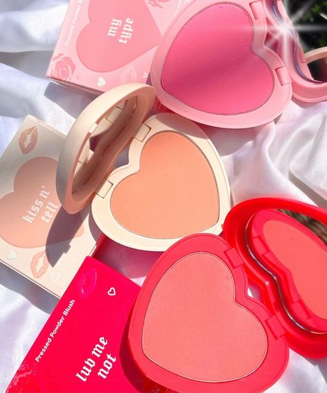 Color Pop Heart Blush, Colourpop Heart Blush, Color Pop Blush, Heart Blush, Aesthetic Cosmetics, Colourpop Blush, Colourpop Cosmetics, Cosmetics Brands, Holy Grail