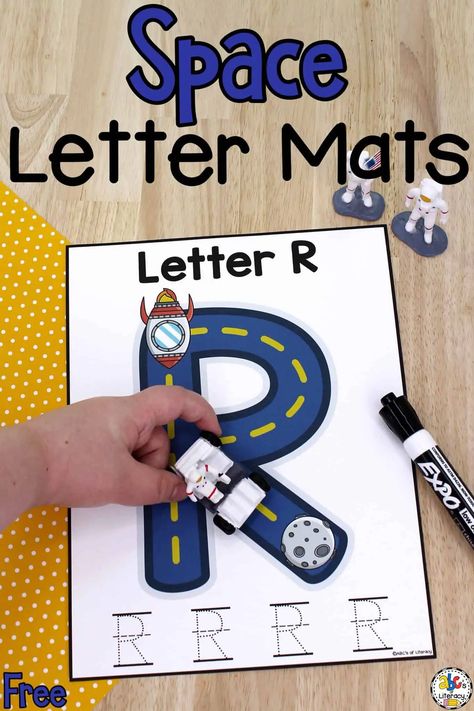 Space Alphabet Activities, Space Activities Preschool, Preschool Letter S, Letter M Activities, Letter Writing Activities, Alphabet Flash Cards Printable, Space Lessons, Space Preschool, Handwriting Activities