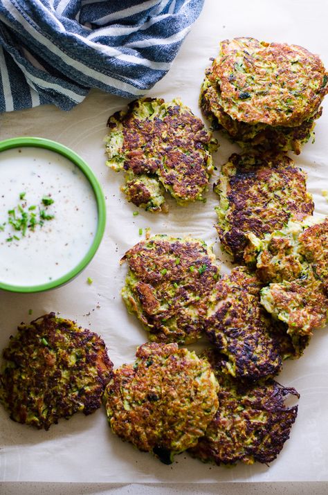 35 Healthy Potluck Recipes featuring crowd pleasing dips, salads, grilled mains and desserts, that can be made ahead and travel well. | ifoodreal.com Canned Salmon Cakes, Healthy Potluck Recipes, Fried Tuna, Healthy Zucchini Recipes, Healthy Chocolate Zucchini Bread, Tuna Zucchini, Healthy Potluck, Zucchini Cakes, Baked Zucchini Fritters