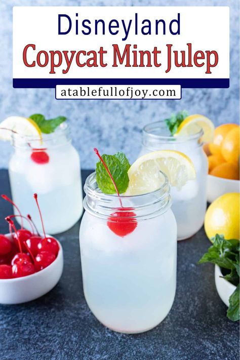 Mint Julep Recipe Disneyland, Mint Julep Punch, Mint Julep Recipe Non Alcoholic, Mint Julep Recipe Kentucky Derby, Mint Julip, Julep Recipe, Mint Julep Recipe, Lime Drinks, Mint Juleps