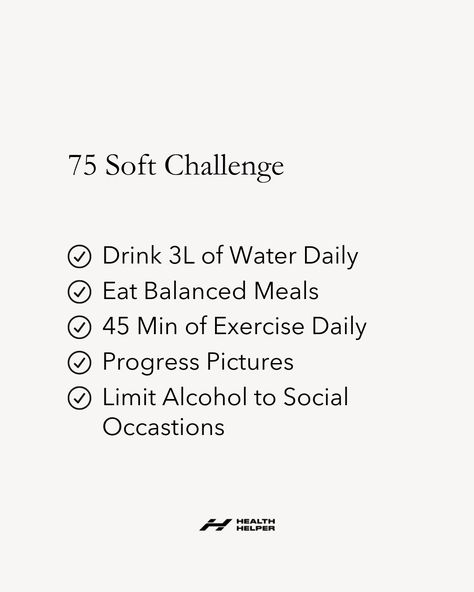 75 Soft Aesthetic, 75soft Challenge, 75 Challenge, 75 Soft Challenge, Soft Challenge, 75 Soft, Gym Workout Plan For Women, Water Health, 75 Hard