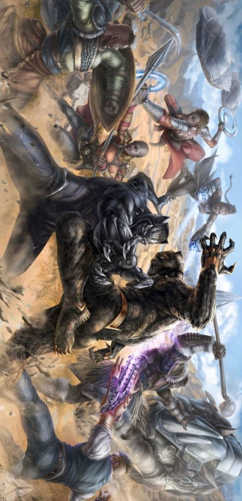 Black Panther Vs Killmonger, Mcu Art, Modern Gods, Erik Killmonger, Dc Legends, Panther Art, Dc United, Black Panther Art, Hero Time