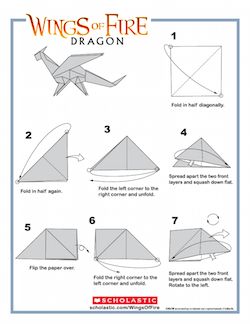 Wings of Fire - dragon origami Wings Of Fire Origami, Wings Of Fire Printables, Wings Of Fire Valentine Box Ideas, Wings Of Fire Party Games, Wings Of Fire Costume Diy, Wings Of Fire Dragon Birthday Party, Wings Of Fire Activities, Wings Of Fire Themed Birthday Party, Wings Of Fire Crafts