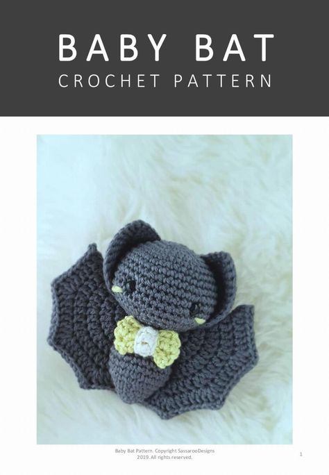 Crochet Halloween Patterns Free, Bat Crochet Pattern, Bat Crochet, Yarn Projects Crochet, Surgical Suture, Crochet Bat, Crochet Doll Tutorial, Fall Crochet Patterns, Easy Crochet Animals