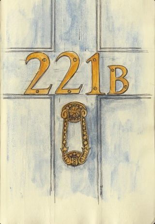 221b Baker Street Sherlock Holmes Painting, Bookshelf Styling With Books, Styling With Books, Sherlock Drawing, Sherlock Wallpaper, Sherlock Poster, Sherlock Art, Sherlock Series, Sketchbook Project