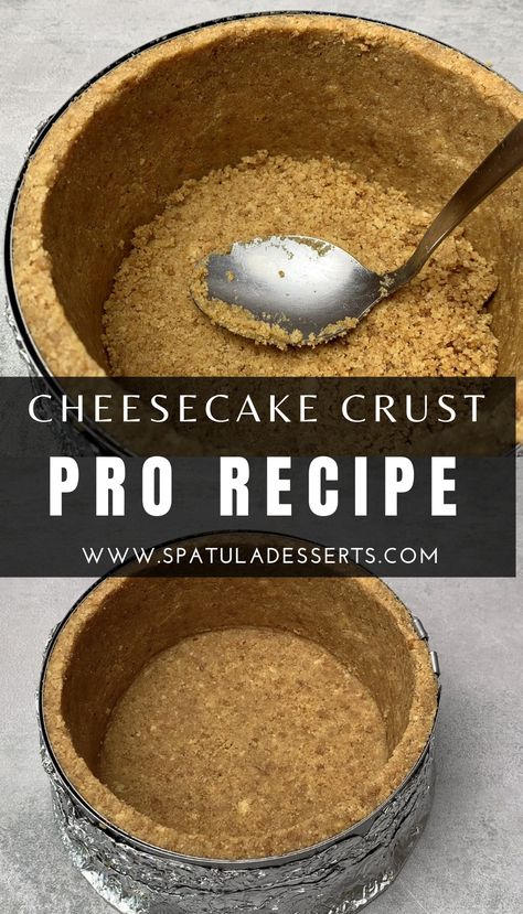 Homemade Cheesecake Crust, Cheesecake Base Recipe, Graham Cracker Cheesecake, Cheesecake Crust Recipe, Unbaked Cheesecake, Quick Cheesecake, Small Cheesecakes, Digestive Cookies, French Pastries Recipes