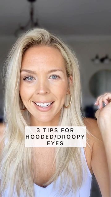 Makeup For Hooded Eyelids, Hooded Eye Makeup Tutorial, Droopy Eyelids, Droopy Eyes, Makeup Tips For Older Women, Makeup For Older Women, Eyebrow Makeup Tips, Eye Makeup Techniques, Face Makeup Tips