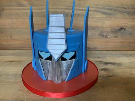 Prime Cake, Optimus Prime Cake, Transformers Birthday Cake, Transformers Cake, Transformers Birthday, Transformer Party, Boys Cake, Transformer Birthday, Birthday Party Theme Decorations