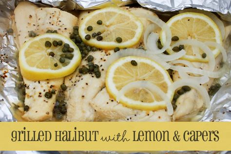 Pin it. Grilled Halibut with Lemon and Capers I grew up in Alaska – so we ate a lot of halibut growing up. I think I’ve had it a dozen different ways – but one of my favorite ways is one of the easiest ways to make halibut – Grilled Halibut with Lemons and Capers. YouContinue Reading Capers Recipe, Bbq Fish, Grilled Halibut, Halibut Recipes, Foil Pack Meals, Foil Packet Meals, Summertime Recipes, Summer Grilling Recipes, Meal Recipes