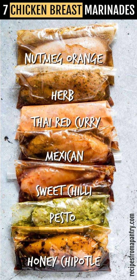 Chicken Breast Marinades, Marinades For Chicken, Orange Marinade, Chipotle Marinade, Mexican Marinade, Curry Marinade, Chicken Breast Marinade Recipes, Chicken Breast Marinade, Herb Marinade